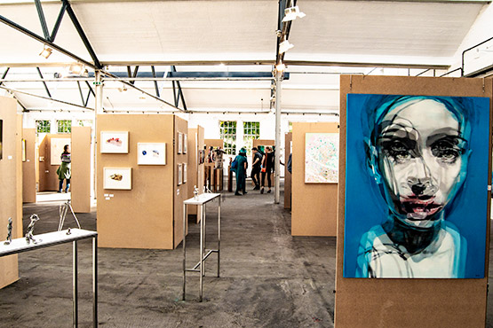 Pottleben - Blick in die Flottmann-Hallen zur Kuboshow 2018.